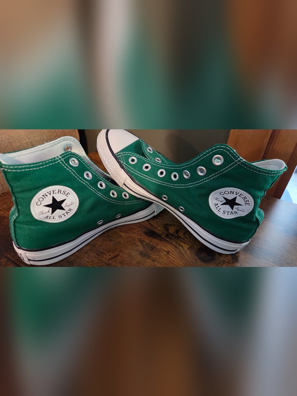Converse Green High Top Chuck Taylor All Star Sneakers